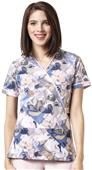WonderFlex Womens Serenity Mock Wrap Scrub Top WonderFlex Womens Serenity Mock Wrap Scrub Top