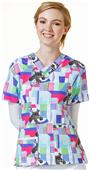 WonderWink Womens Bravo V-Neck Scrub Top WonderWink Womens Bravo V-Neck Scrub Top