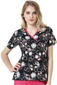 WonderWink Womens Charlie Mock Wrap Scrub Top WonderWink Womens Charlie Mock Wrap Scrub Top