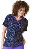 WonderWink Womens Juliet Print Mock Wrap Scrub Top WonderWink Womens Juliet Print Mock Wrap Scrub Top