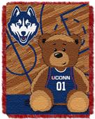 Northwest UCONN Half Court Baby Jacquard Throw Northwest UCONN Half Court Baby Jacquard Throw