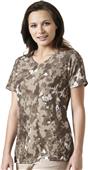 Carhartt Womens Y-Neck Print Scrub Top Carhartt Womens Y-Neck Print Scrub Top