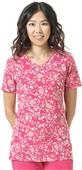 Carhartt Womens Y-Neck Print Scrub Top Carhartt Womens Y-Neck Print Scrub Top