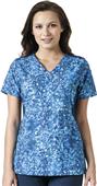Carhartt Womens Knit Mix Print Scrub Tops Carhartt Womens Knit Mix Print Scrub Tops
