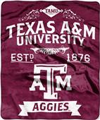 Northwest Texas A&M Label Raschel Throw Northwest Texas A&M Label Raschel Throw
