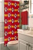 Northwest NFL Kansas City Chiefs Shower Curtain Northwest NFL Kansas City Chiefs Shower Curtain