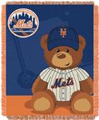 Northwest MLB Mets Field Bear Baby Throw Northwest MLB Mets Field Bear Baby Throw