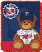 Northwest MLB Twins Field Bear Baby Throw Northwest MLB Twins Field Bear Baby Throw
