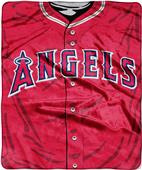 Northwest MLB Angels Jersey Raschel Throw Northwest MLB Angels Jersey Raschel Throw