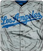 Northwest MLB Dodgers Jersey Raschel Throw Northwest MLB Dodgers Jersey Raschel Throw