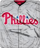 Northwest MLB Phillies Jersey Raschel Throw Northwest MLB Phillies Jersey Raschel Throw