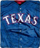Northwest MLB Rangers Jersey Raschel Throw Northwest MLB Rangers Jersey Raschel Throw