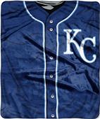 Northwest MLB Royals Jersey Raschel Throw Northwest MLB Royals Jersey Raschel Throw