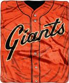 Northwest MLB Giants Jersey Raschel Throw Northwest MLB Giants Jersey Raschel Throw