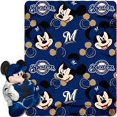 MLB Brewers Disney Mickey Hugger & Fleece Throw MLB Brewers Disney Mickey Hugger & Fleece Throw