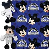 MLB Rockies Disney Mickey Hugger & Fleece Throw MLB Rockies Disney Mickey Hugger & Fleece Throw