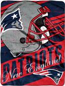 Northwest NFL Patriots Deep Slant Raschel Throw Northwest NFL Patriots Deep Slant Raschel Throw