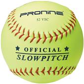 Pro Nine ASA Yellow 12" 52 COR Slowpitch Softball Pro Nine ASA Yellow 12" 52 COR Slowpitch Softball