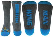 Wright Avenue Wing Man Novelty Cotton Crew Sock Wright Avenue Wing Man Novelty Cotton Crew Sock