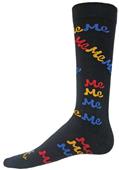 Wright Avenue Me Me Me Novelty Cotton Crew Sock Wright Avenue Me Me Me Novelty Cotton Crew Sock