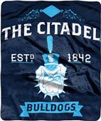 NCAA Citadel Label Raschel Throw NCAA Citadel Label Raschel Throw