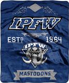NCAA Indiana U Fort Wayne Label Raschel Throw NCAA Indiana U Fort Wayne Label Raschel Throw