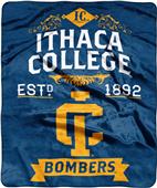 NCAA Ithaca College Label Raschel Throw NCAA Ithaca College Label Raschel Throw