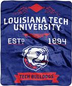 NCAA Louisiana Tech Label Raschel Throw NCAA Louisiana Tech Label Raschel Throw