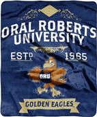NCAA Oral Roberts Label Raschel Throw NCAA Oral Roberts Label Raschel Throw