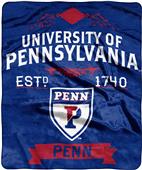 NCAA Univ Pennsylvania Label Raschel Throw NCAA Univ Pennsylvania Label Raschel Throw