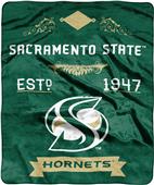 NCAA Sacramento State Label Raschel Throw NCAA Sacramento State Label Raschel Throw