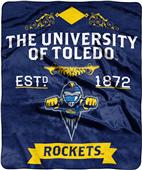 NCAA University of Toldeo Label Raschel Throw NCAA University of Toldeo Label Raschel Throw