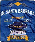 NCAA UC Santa Barbara Label Raschel Throw NCAA UC Santa Barbara Label Raschel Throw