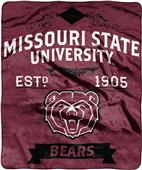 NCAA Missouri State Label Raschel Throw NCAA Missouri State Label Raschel Throw