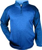 Badger Sport Adult Sport Heather Tonal 1/4 Zip Badger Sport Adult Sport Heather Tonal 1/4 Zip