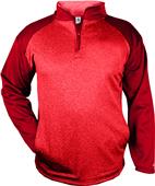 Badger Sport Adult Sport Heather Tonal 1/4 Zip Badger Sport Adult Sport Heather Tonal 1/4 Zip