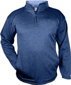 Badger Sport Adult Sport Heather Tonal 1/4 Zip Badger Sport Adult Sport Heather Tonal 1/4 Zip