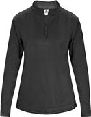 Badger Sport 1/4 Zip Poly Fleece Ladies Pullover Badger Sport 1/4 Zip Poly Fleece Ladies Pullover