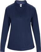 Badger Sport 1/4 Zip Poly Fleece Ladies Pullover Badger Sport 1/4 Zip Poly Fleece Ladies Pullover