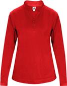 Badger Sport 1/4 Zip Poly Fleece Ladies Pullover Badger Sport 1/4 Zip Poly Fleece Ladies Pullover