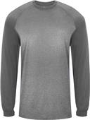 Badger Sport Adult Tonal Sport Heather L/S Tee Badger Sport Adult Tonal Sport Heather L/S Tee
