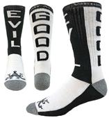 Wright Avenue Evil & Good Novelty Cotton Crew Sock Wright Avenue Evil & Good Novelty Cotton Crew Sock