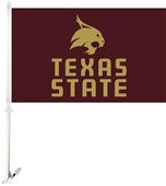 Collegiate Texas State Bobcats 11"x18" Car Flag Collegiate Texas State Bobcats 11"x18" Car Flag