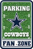 NFL Dallas Cowboys Plastic Parking Sign NFL Dallas Cowboys Plastic Parking Sign