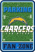 NFL San Diego Chargers Plastic Parking Sign NFL San Diego Chargers Plastic Parking Sign