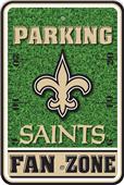 NFL New Orleans Saints Plastic Parking Sign NFL New Orleans Saints Plastic Parking Sign