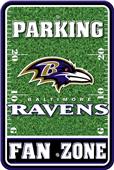 NFL Baltimore Ravens Plastic Parking Sign NFL Baltimore Ravens Plastic Parking Sign