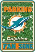 NFL Miami Dolphins Plastic Parking Sign NFL Miami Dolphins Plastic Parking Sign
