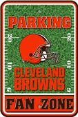 NFL Cleveland Browns Plastic Parking Sign NFL Cleveland Browns Plastic Parking Sign