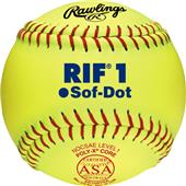 Rawlings 10" RIF 1 Sof-Dot ASA Fastpitch Softballs Rawlings 10" RIF 1 Sof-Dot ASA Fastpitch Softballs